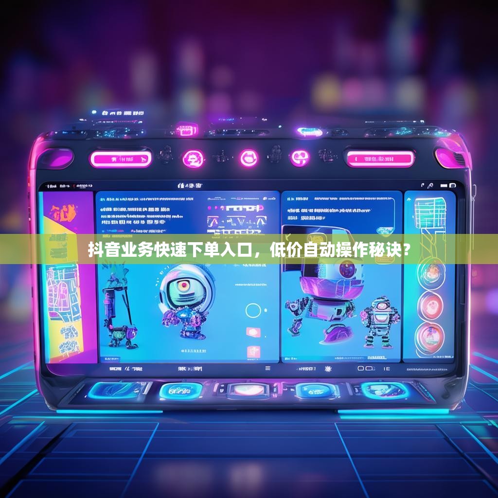 抖音业务快速下单入口，低价自动操作秘诀？