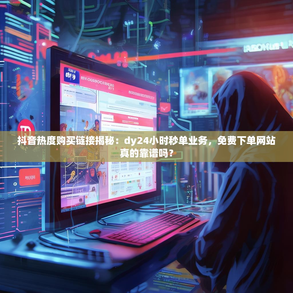 抖音热度购买链接揭秘：dy24小时秒单业务，免费下单网站真的靠谱吗？