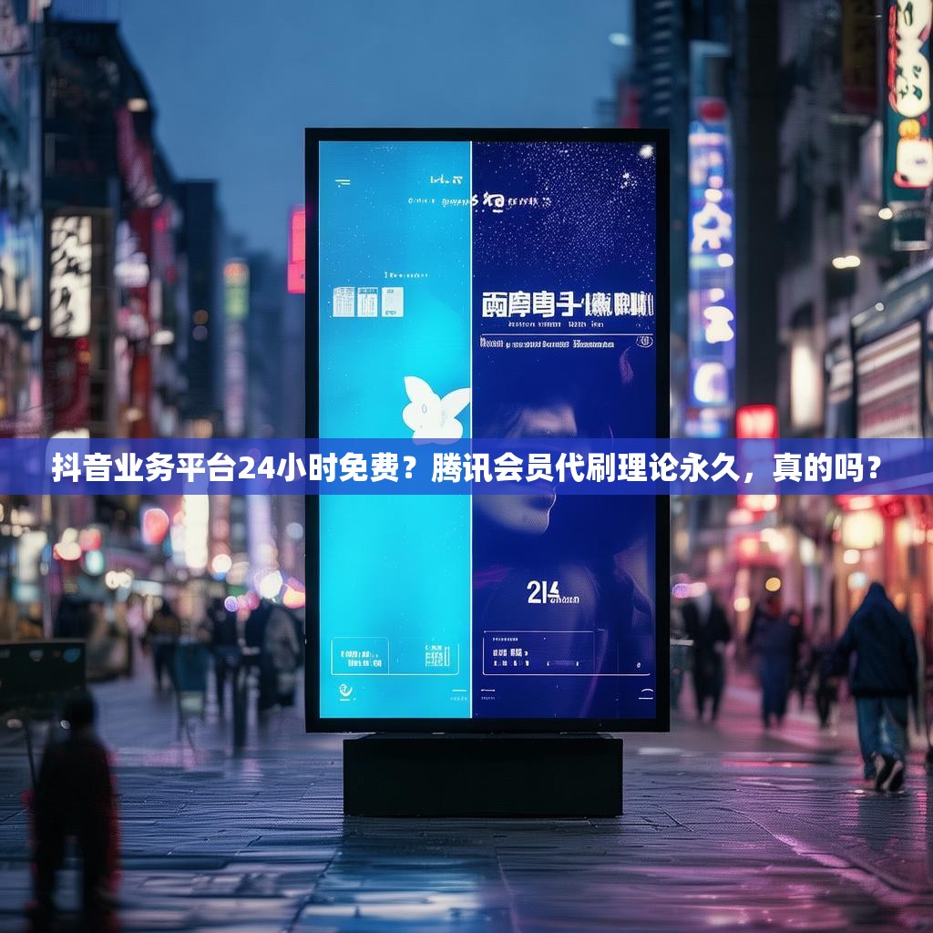 抖音业务平台24小时免费？腾讯会员代刷理论永久，真的吗？