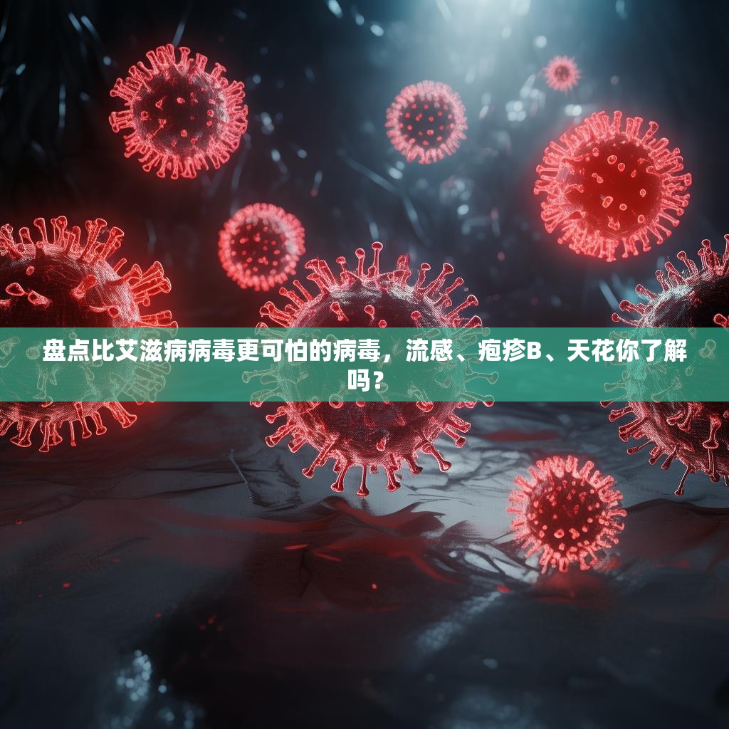 盘点比艾滋病病毒更可怕的病毒，流感、疱疹B、天花你了解吗？