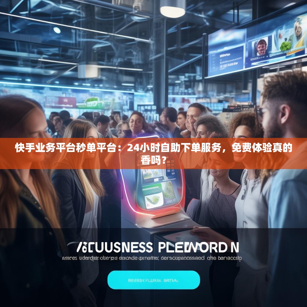 快手业务平台秒单平台：24小时自助下单服务，免费体验真的香吗？
