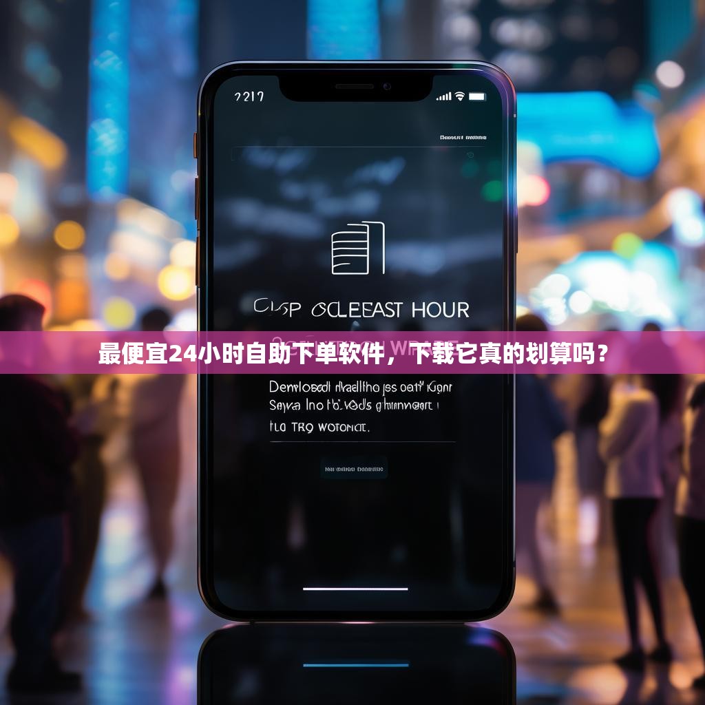 最便宜24小时自助下单软件，下载它真的划算吗？