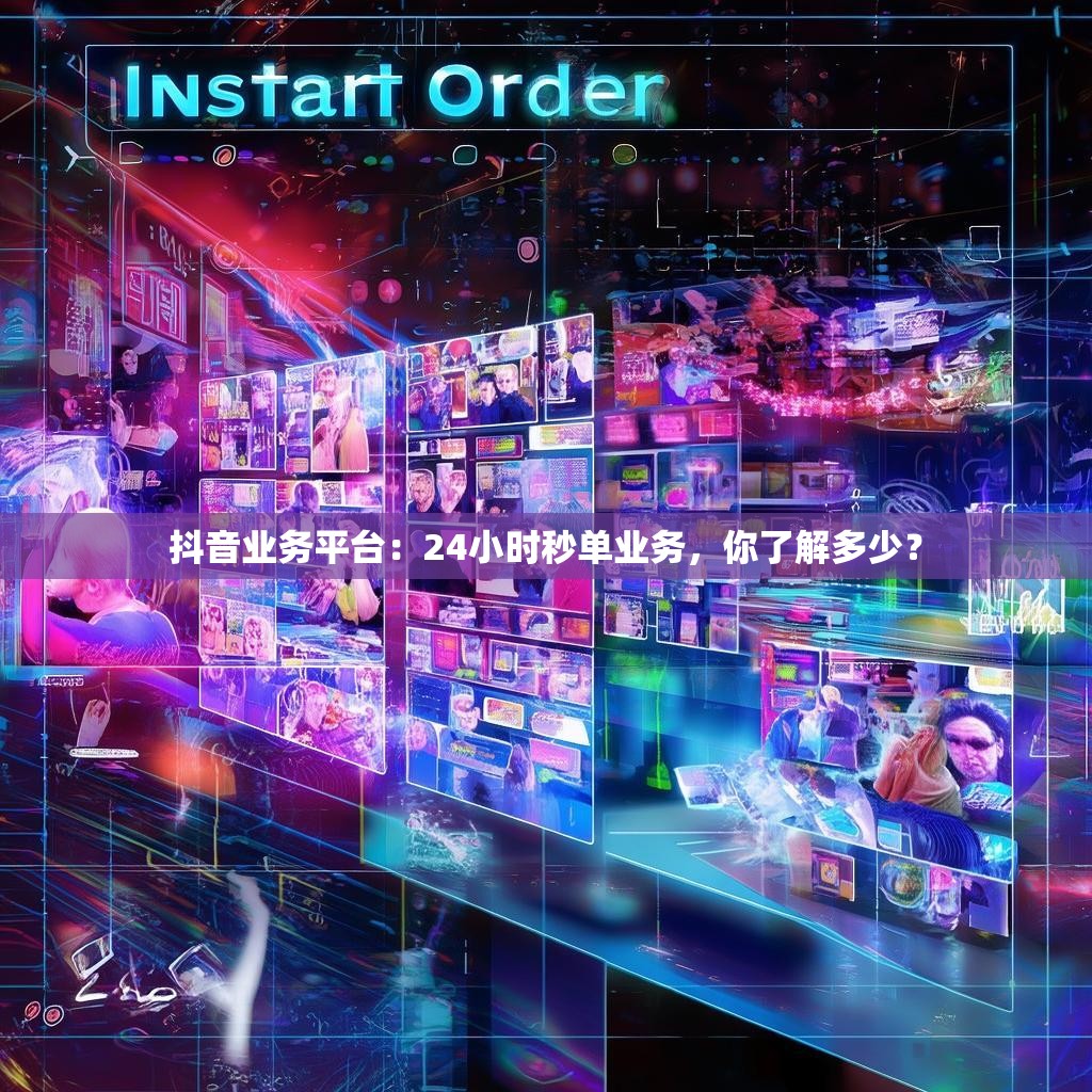 抖音业务平台：24小时秒单业务，你了解多少？