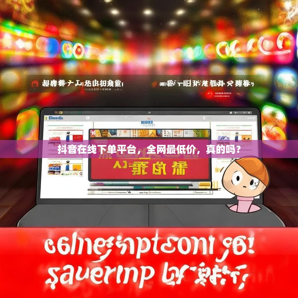 抖音在线下单平台，全网最低价，真的吗？