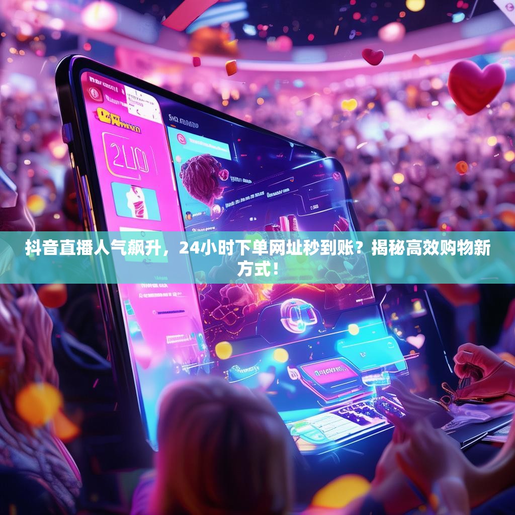 抖音直播人气飙升，24小时下单网址秒到账？揭秘高效购物新方式！