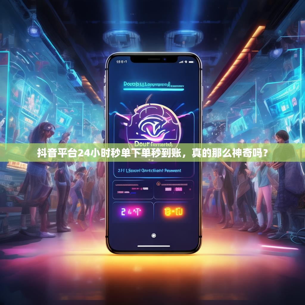 抖音平台24小时秒单下单秒到账，真的那么神奇吗？