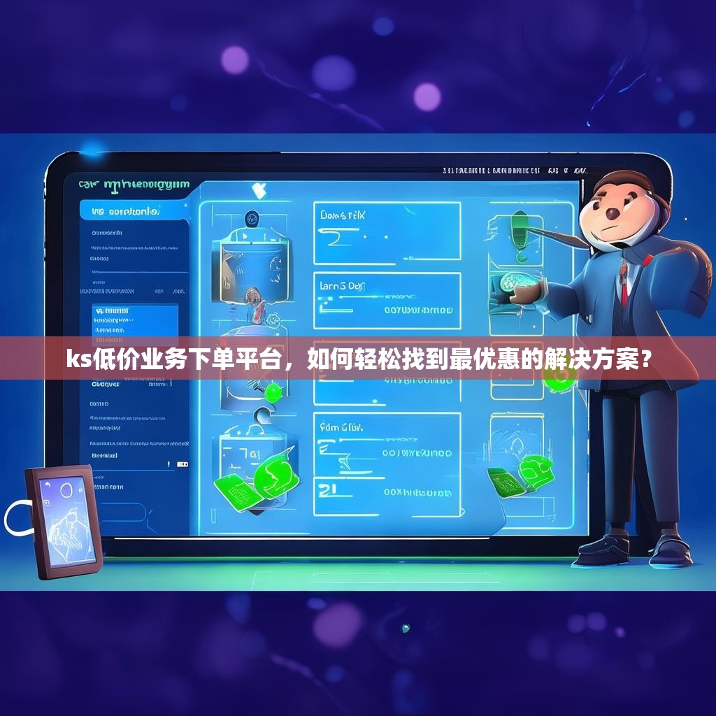 ks低价业务下单平台，如何轻松找到最优惠的解决方案？