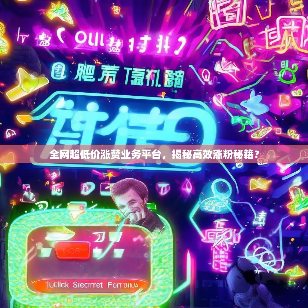 全网超低价涨赞业务平台，揭秘高效涨粉秘籍？
