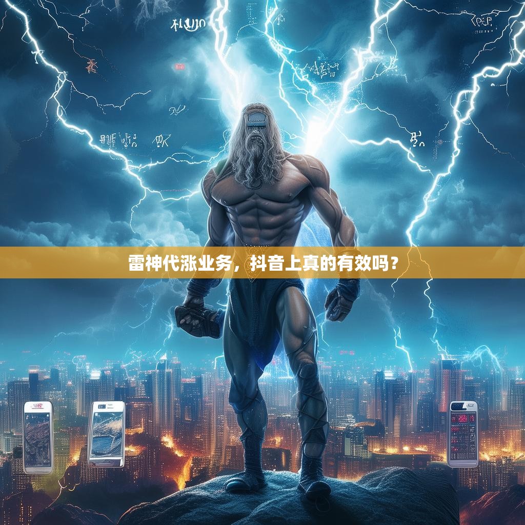 雷神代涨业务，抖音上真的有效吗？