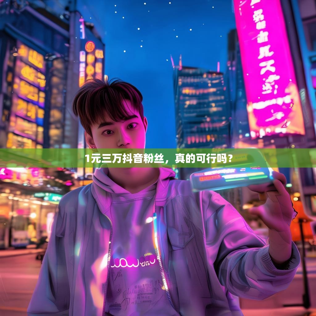 1元三万抖音粉丝，真的可行吗？