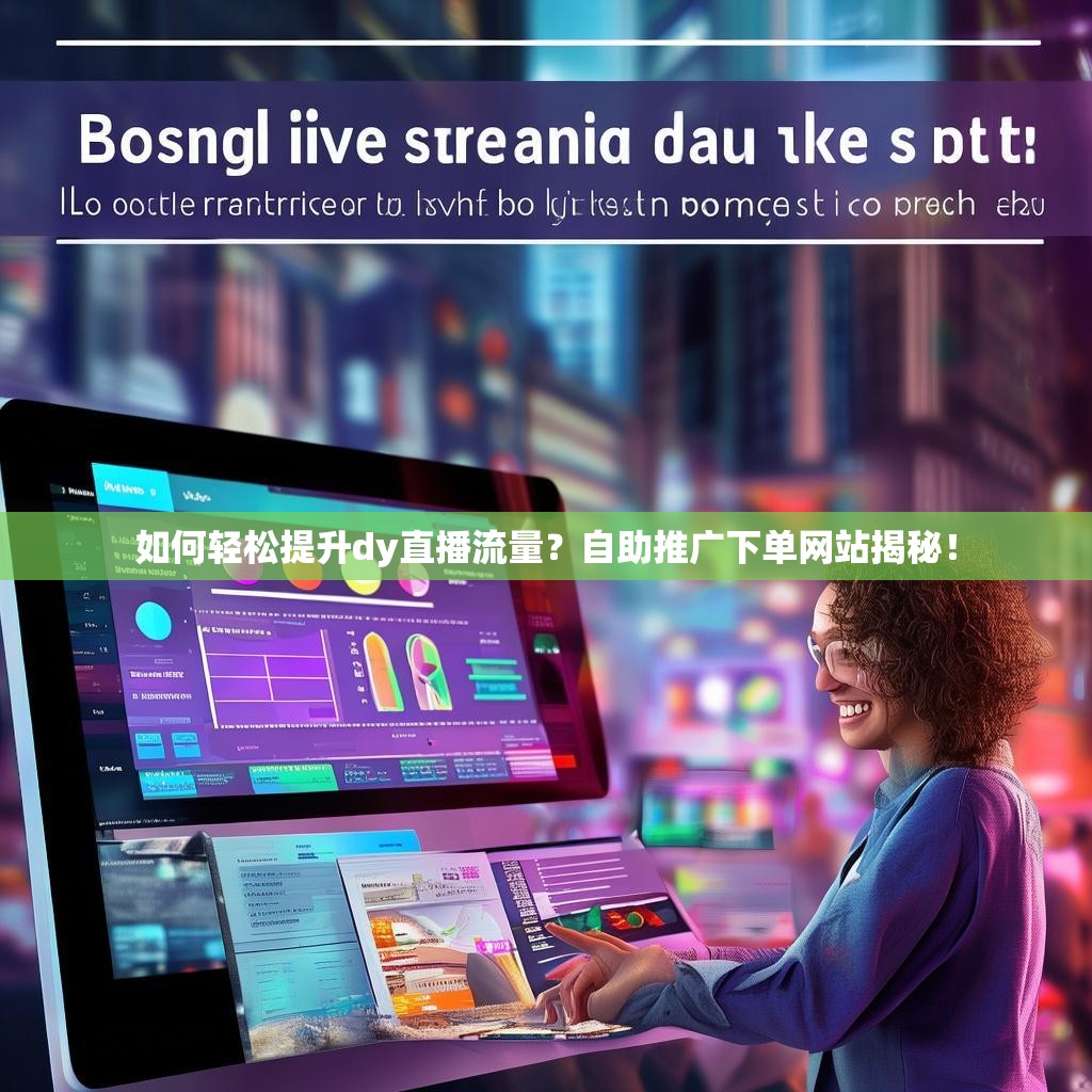 如何轻松提升dy直播流量？自助推广下单网站揭秘！