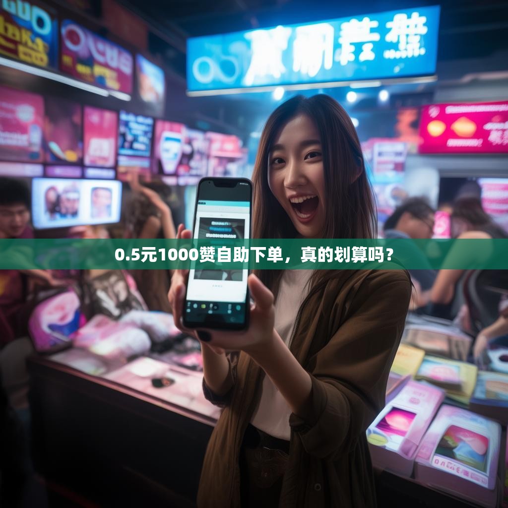 0.5元1000赞自助下单，真的划算吗？