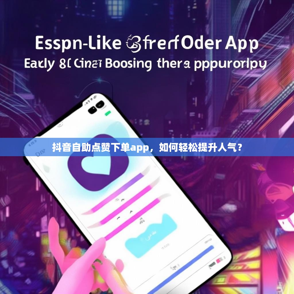 抖音自助点赞下单app，如何轻松提升人气？
