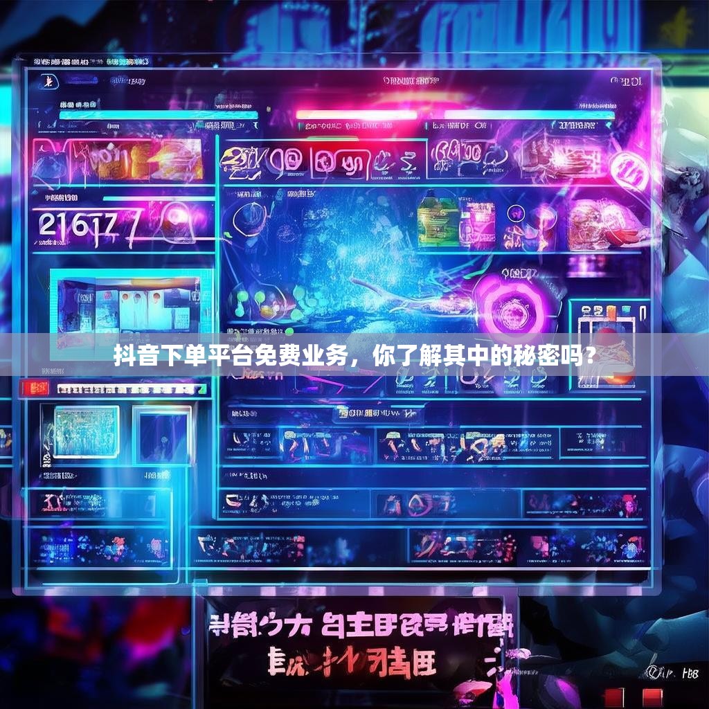 抖音下单平台免费业务，你了解其中的秘密吗？