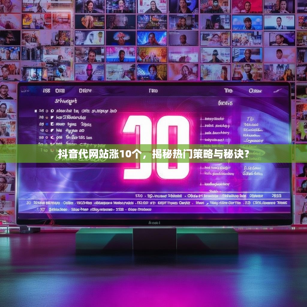 抖音代网站涨10个,揭秘热门策略与秘诀? 抖音代网站涨10个,揭秘热门策略与秘诀?