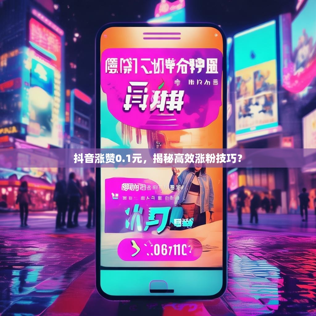 抖音涨赞0.1元，揭秘高效涨粉技巧？