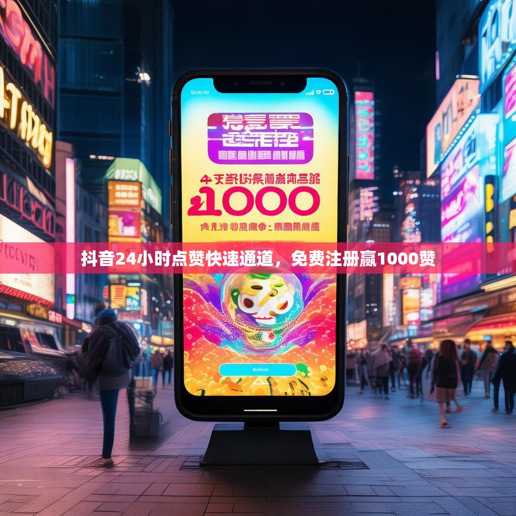 抖音24小时点赞快速通道，免费注册赢1000赞