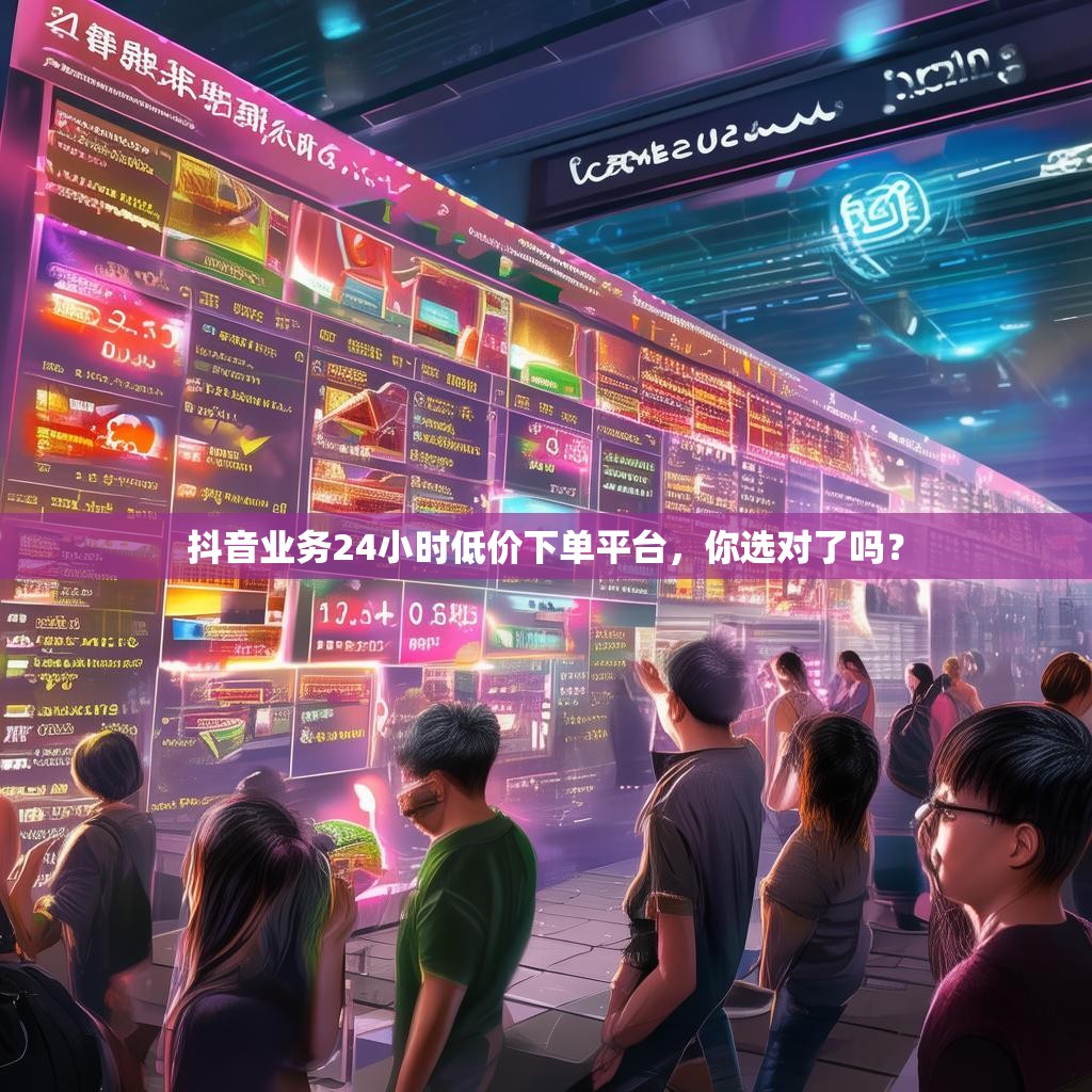 抖音业务24小时低价下单平台，你选对了吗？