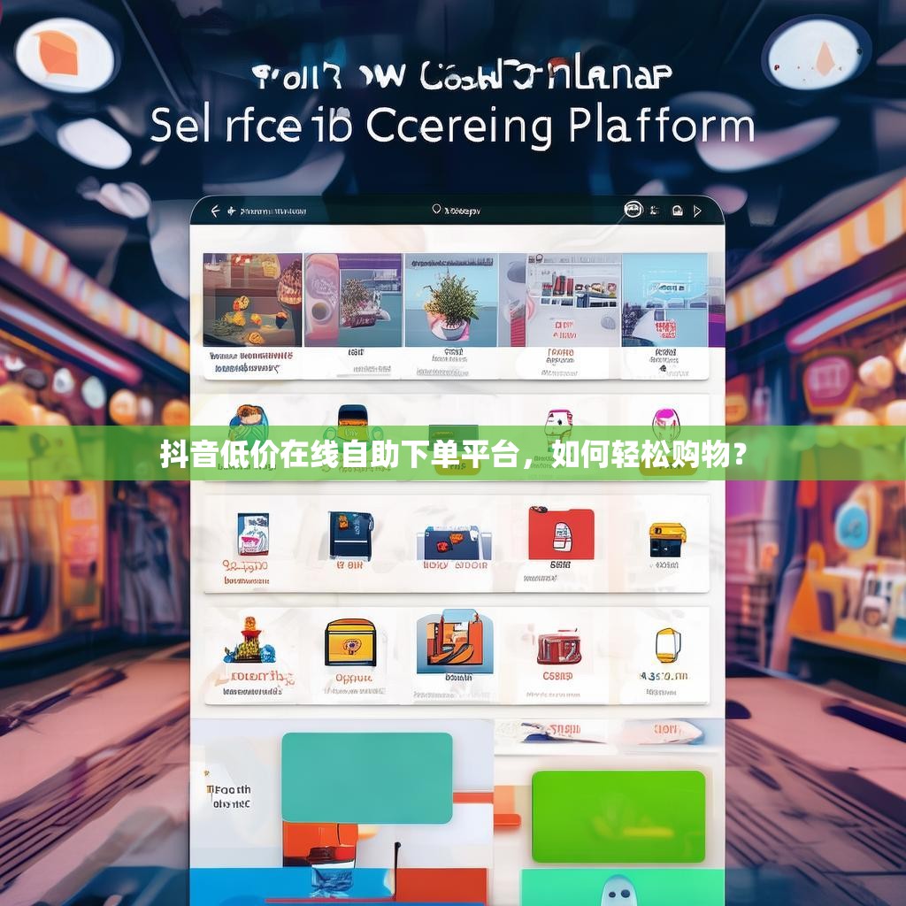抖音低价在线自助下单平台，如何轻松购物？