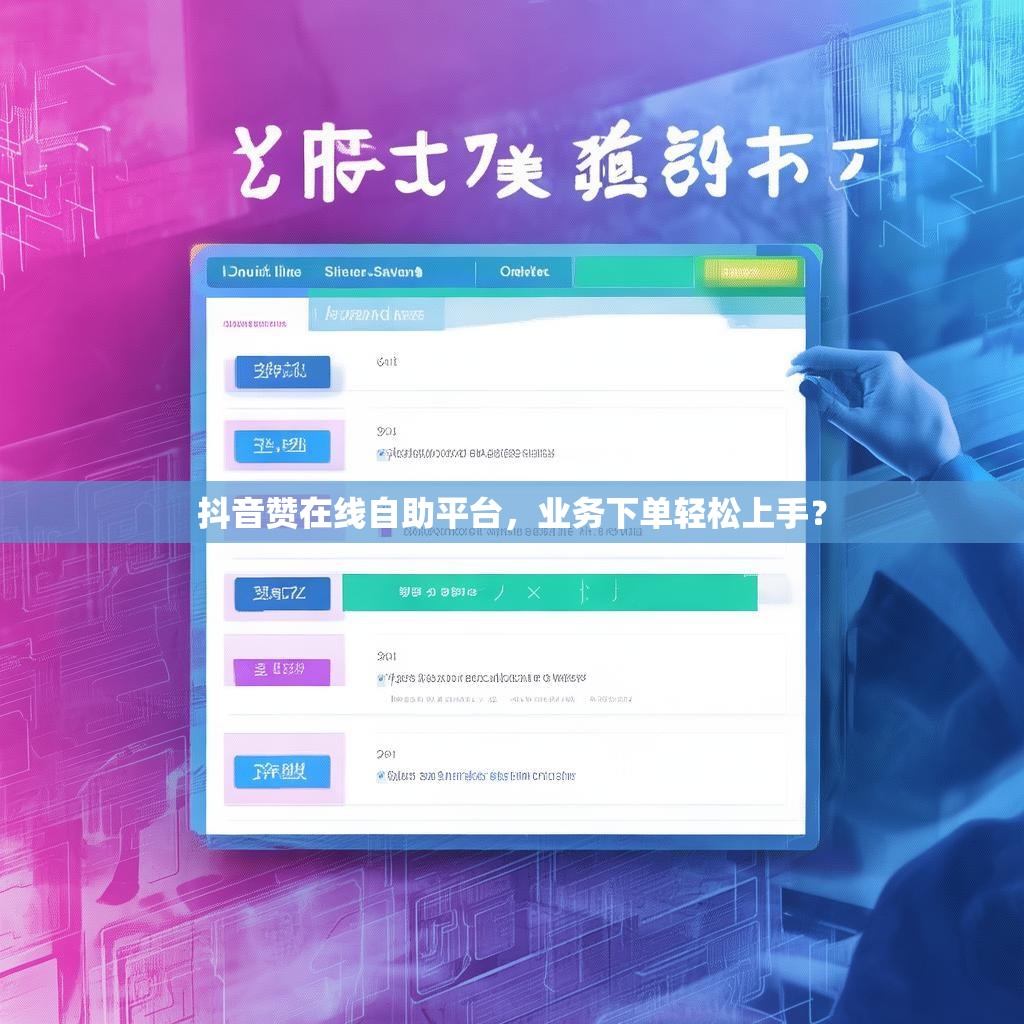抖音赞在线自助平台，业务下单轻松上手？