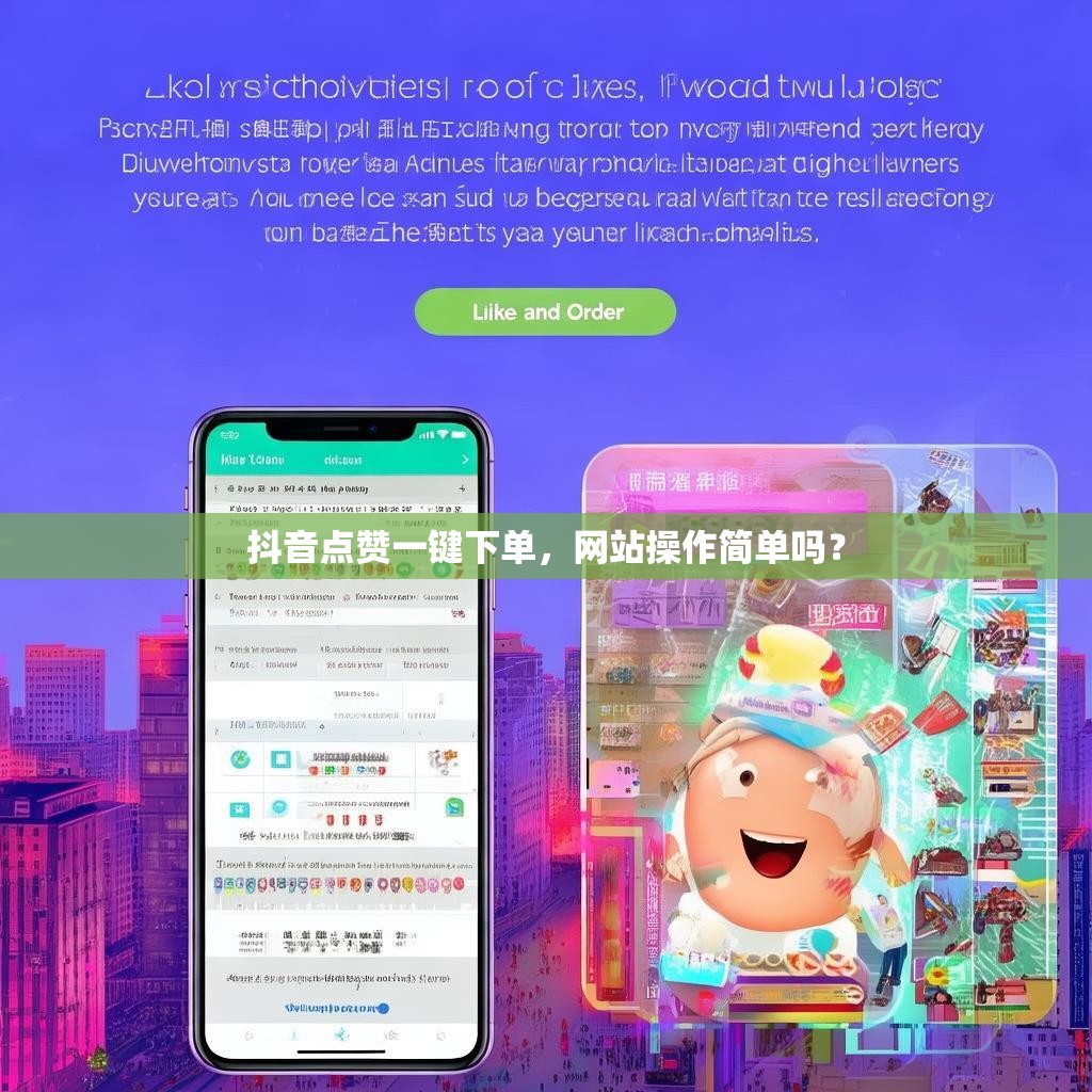 抖音点赞一键下单，网站操作简单吗？