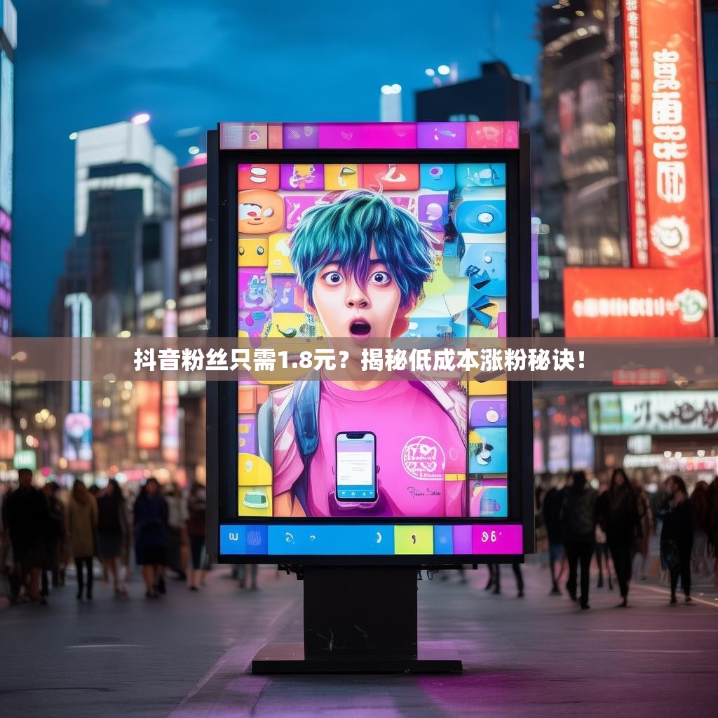 抖音粉丝只需1.8元?揭秘低成本涨粉秘诀! 抖音粉丝只需1.8元?揭秘低成本涨粉秘诀!