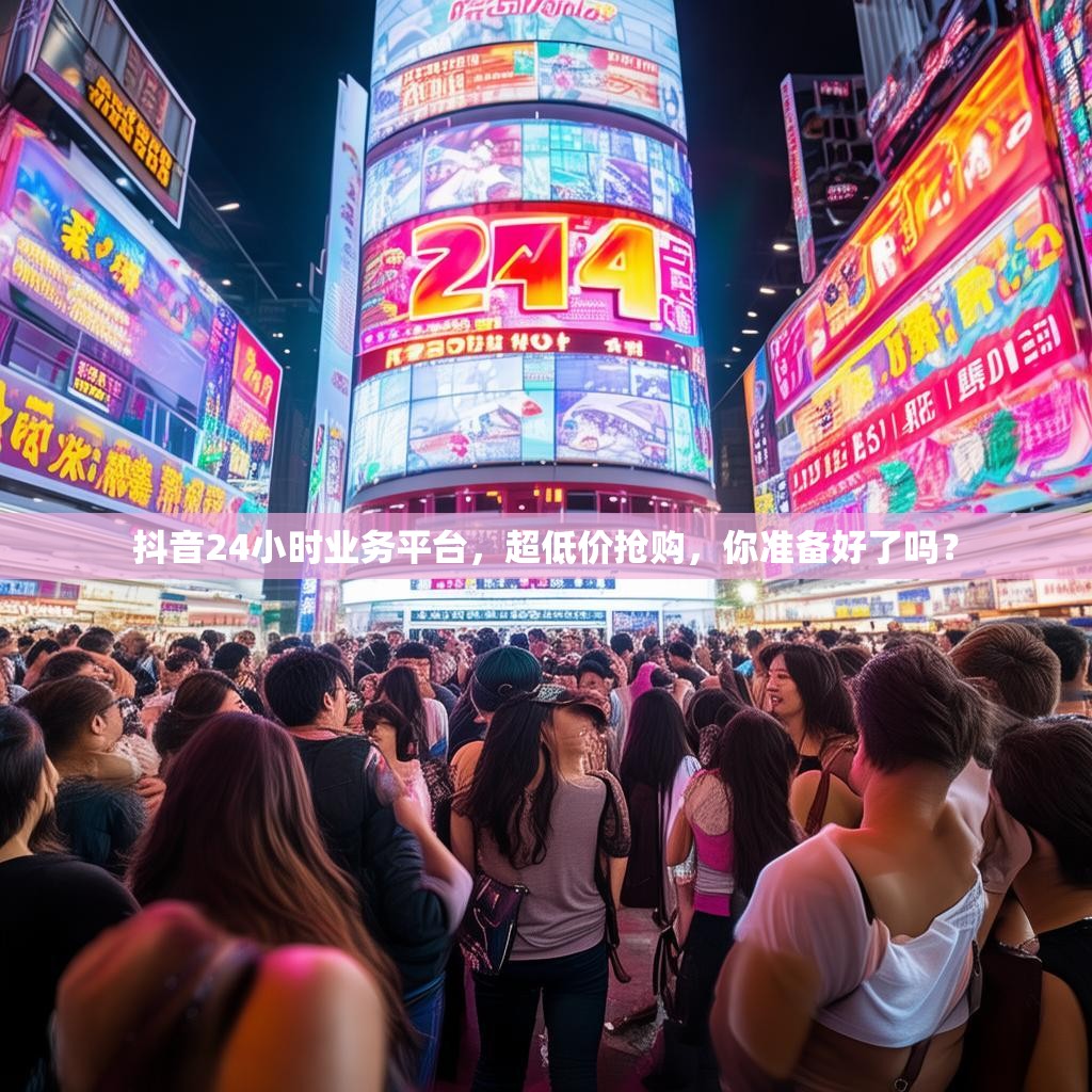 抖音24小时业务平台，超低价抢购，你准备好了吗？