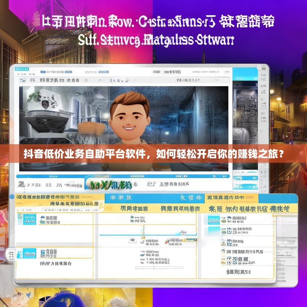 抖音低价业务自助平台软件，如何轻松开启你的赚钱之旅？