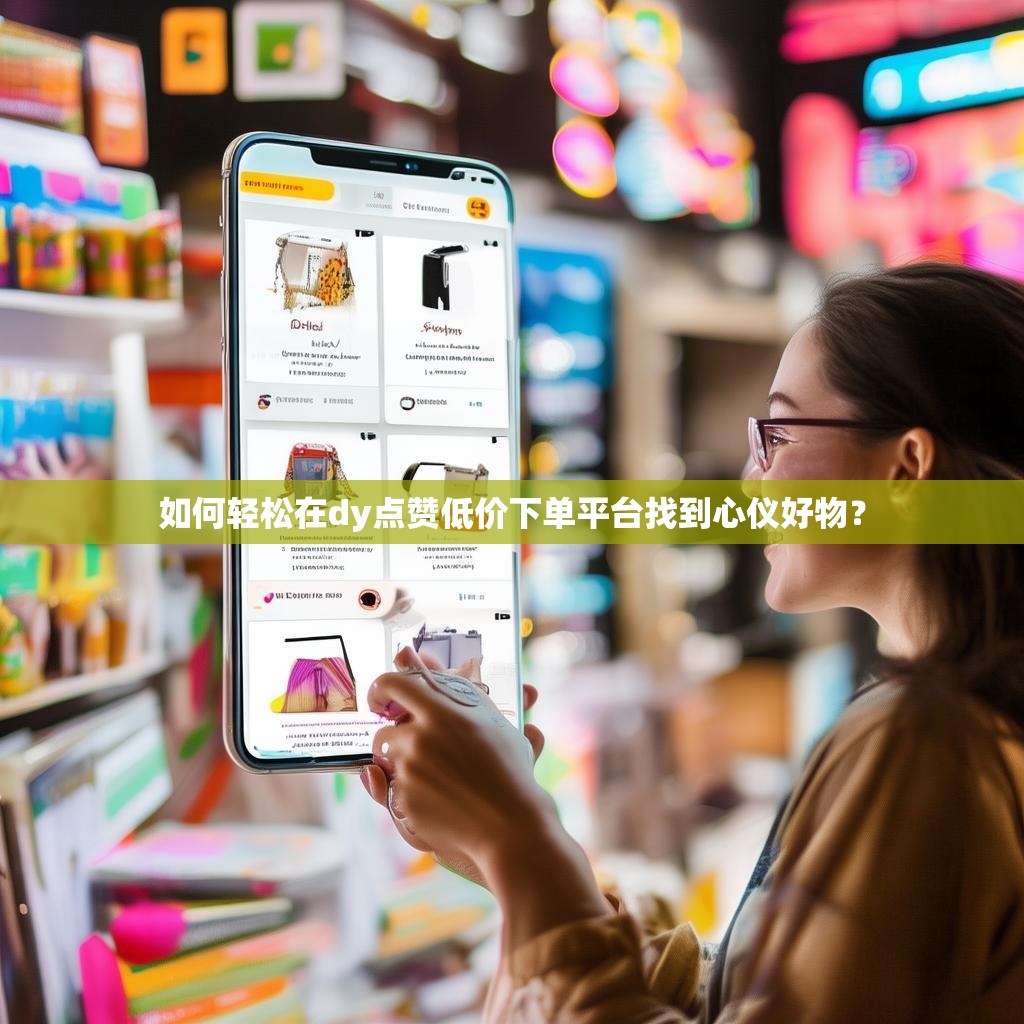 如何轻松在dy点赞低价下单平台找到心仪好物？