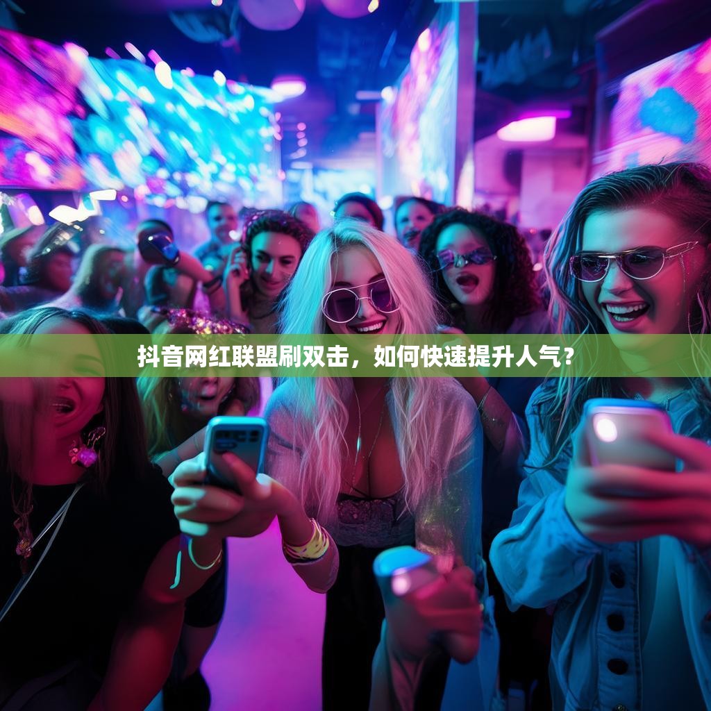 抖音网红联盟刷双击，如何快速提升人气？