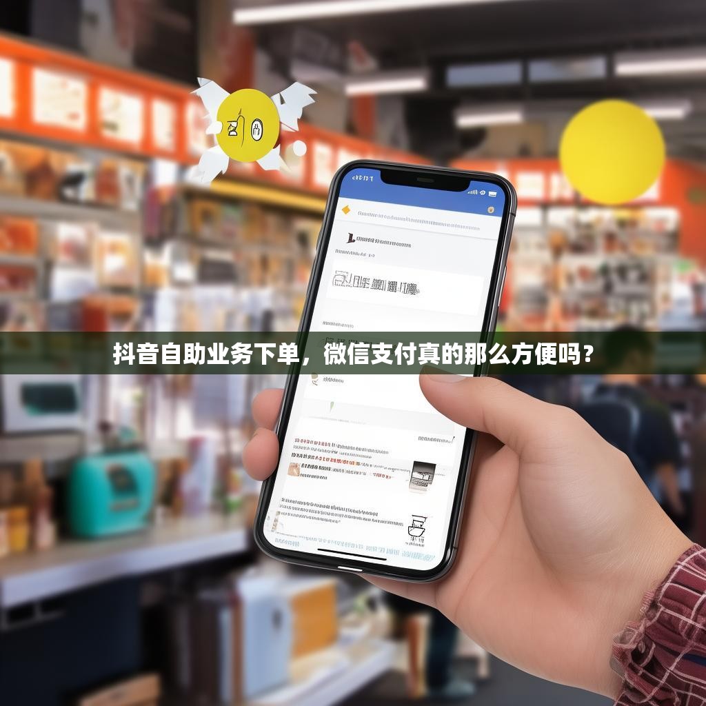 抖音自助业务下单，微信支付真的那么方便吗？