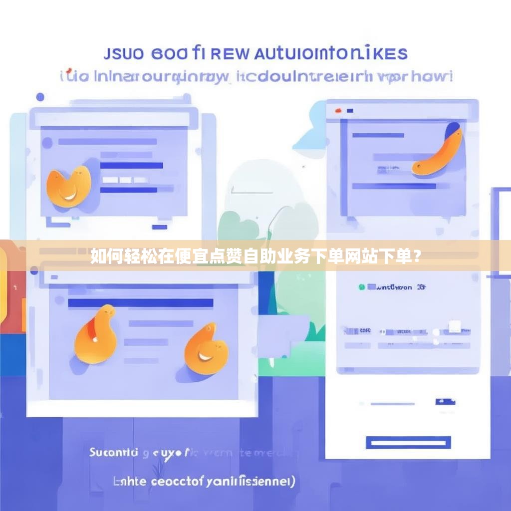 如何轻松在便宜点赞自助业务下单网站下单？