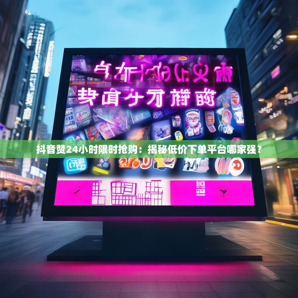 抖音赞24小时限时抢购:揭秘低价下单平台哪家强? 抖音赞24小时限时抢购:揭秘低价下单平台哪家强?
