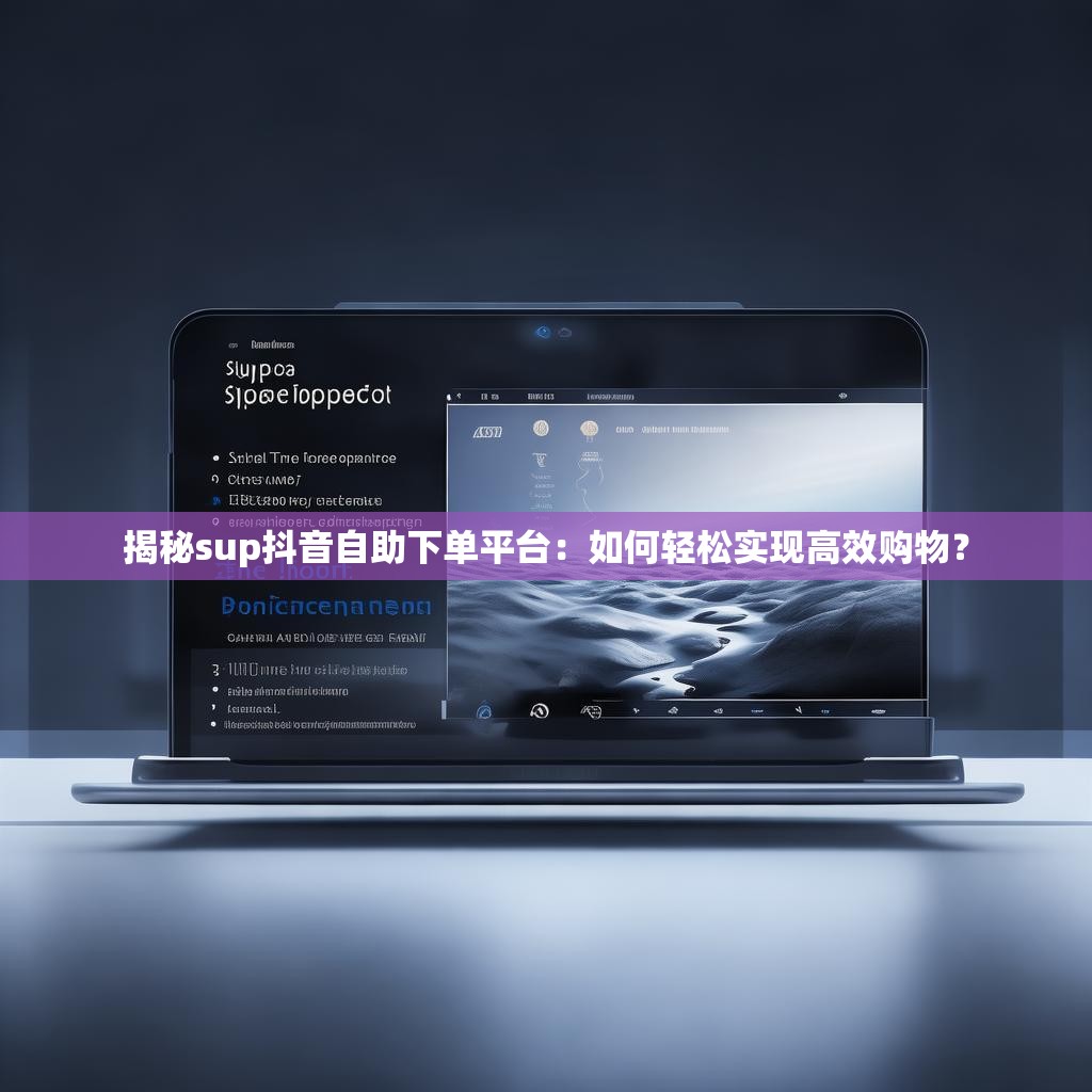 揭秘sup抖音自助下单平台：如何轻松实现高效购物？