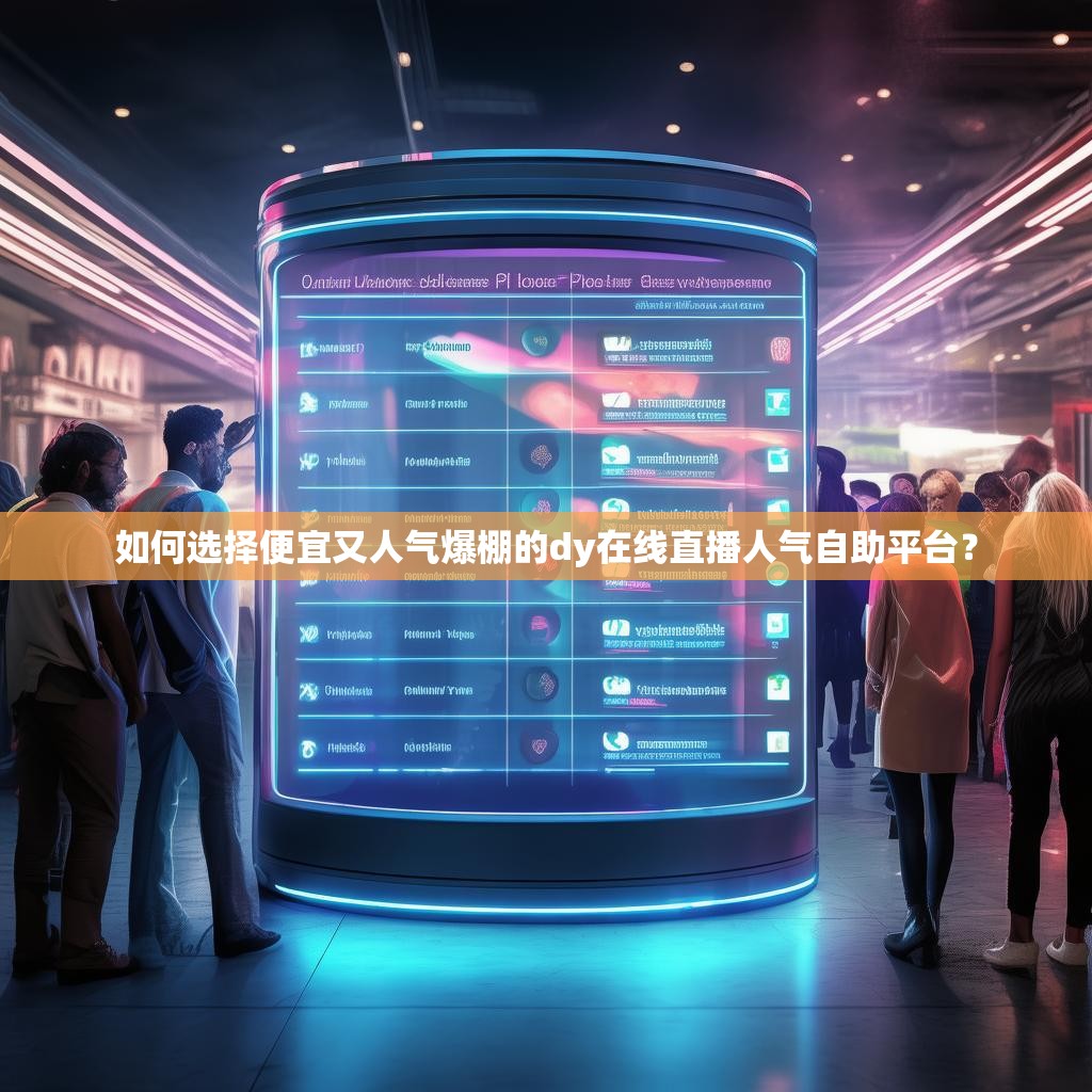 如何选择便宜又人气爆棚的dy在线直播人气自助平台？