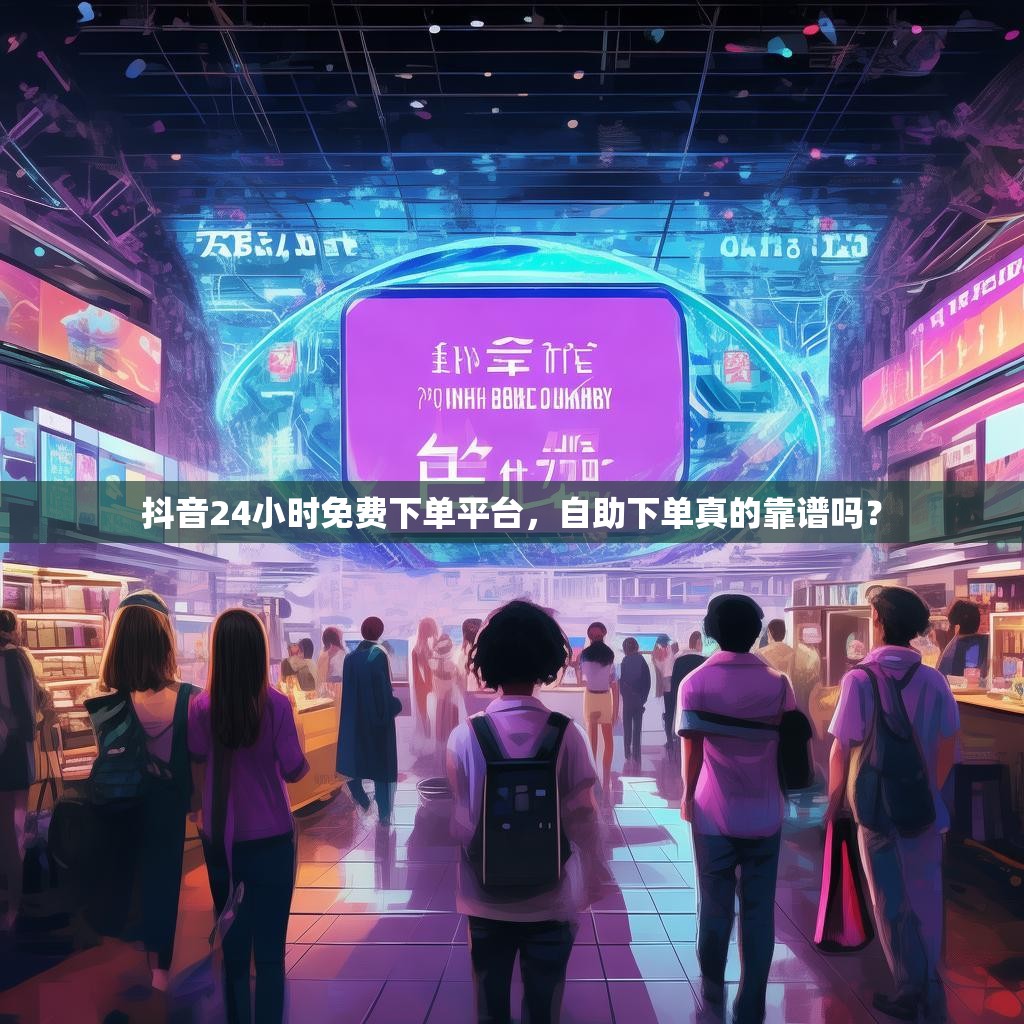 抖音24小时免费下单平台，自助下单真的靠谱吗？