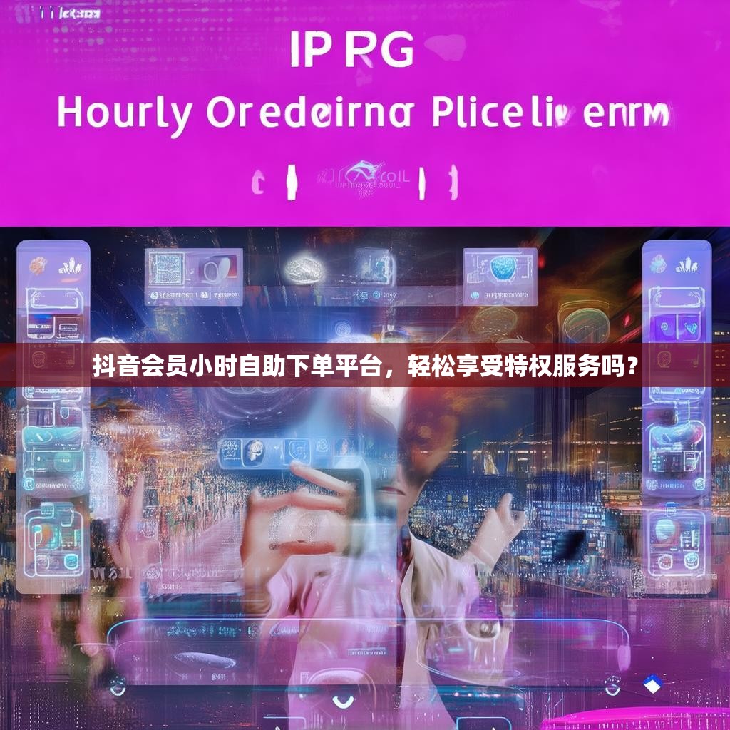 抖音会员小时自助下单平台，轻松享受特权服务吗？