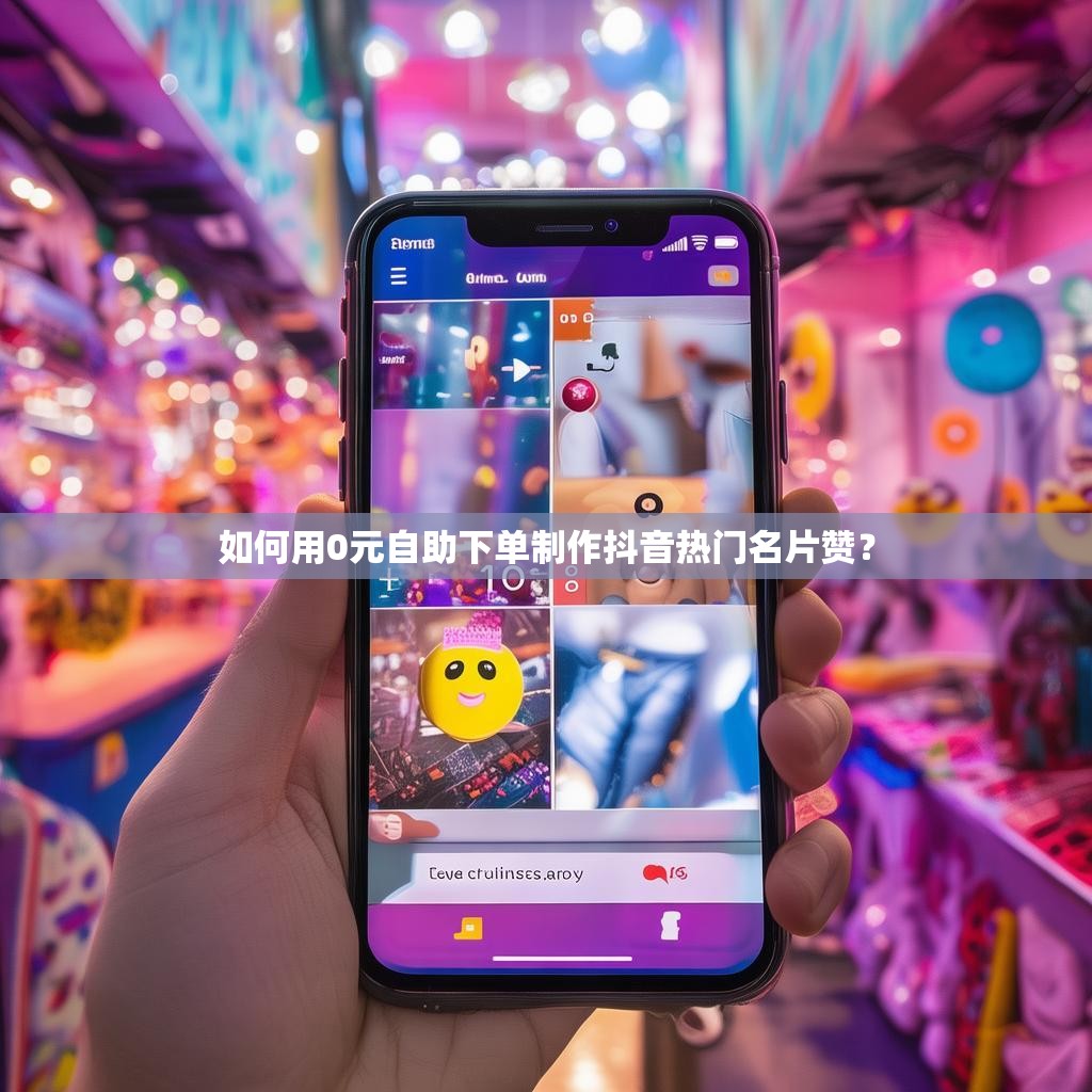 如何用0元自助下单制作抖音热门名片赞？