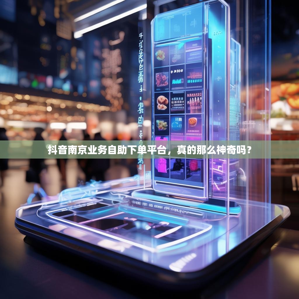 抖音南京业务自助下单平台，真的那么神奇吗？