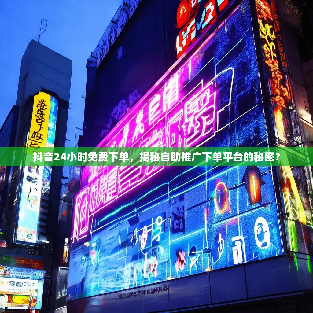 抖音24小时免费下单,揭秘自助推广下单平台的秘密? 抖音24小时免费下单,揭秘自助推广下单平台的秘密?