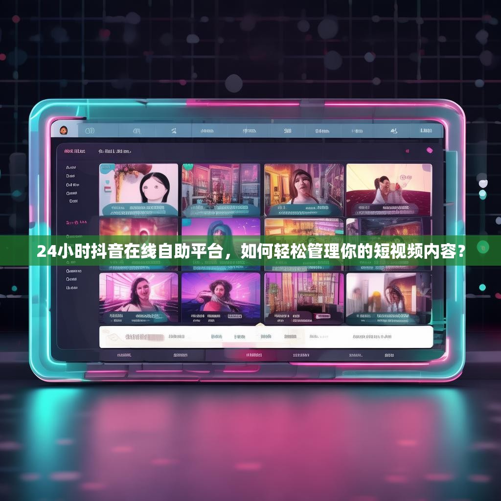 24小时抖音在线自助平台，如何轻松管理你的短视频内容？