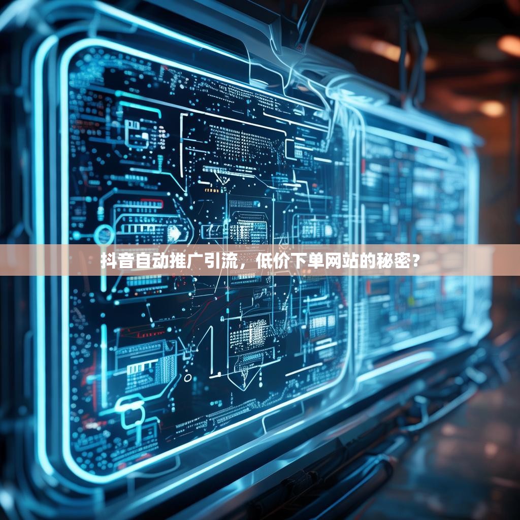 抖音自动推广引流,低价下单网站的秘密? 抖音自动推广引流,低价下单网站的秘密?