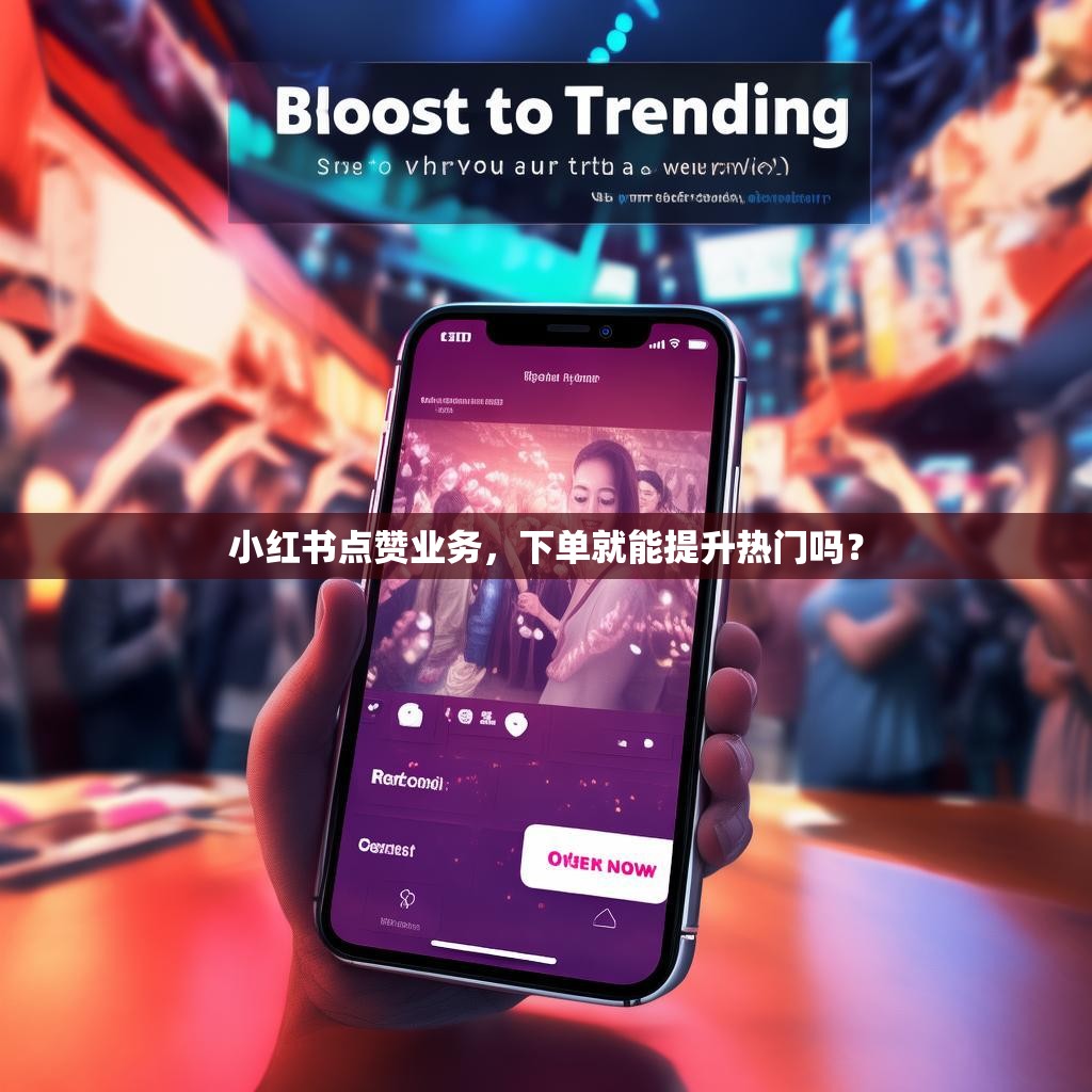 小红书点赞业务，下单就能提升热门吗？
