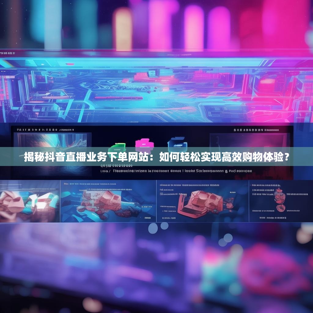 揭秘抖音直播业务下单网站:如何轻松实现高效购物体验? 揭秘抖音直播业务下单网站:如何轻松实现高效购物体验?