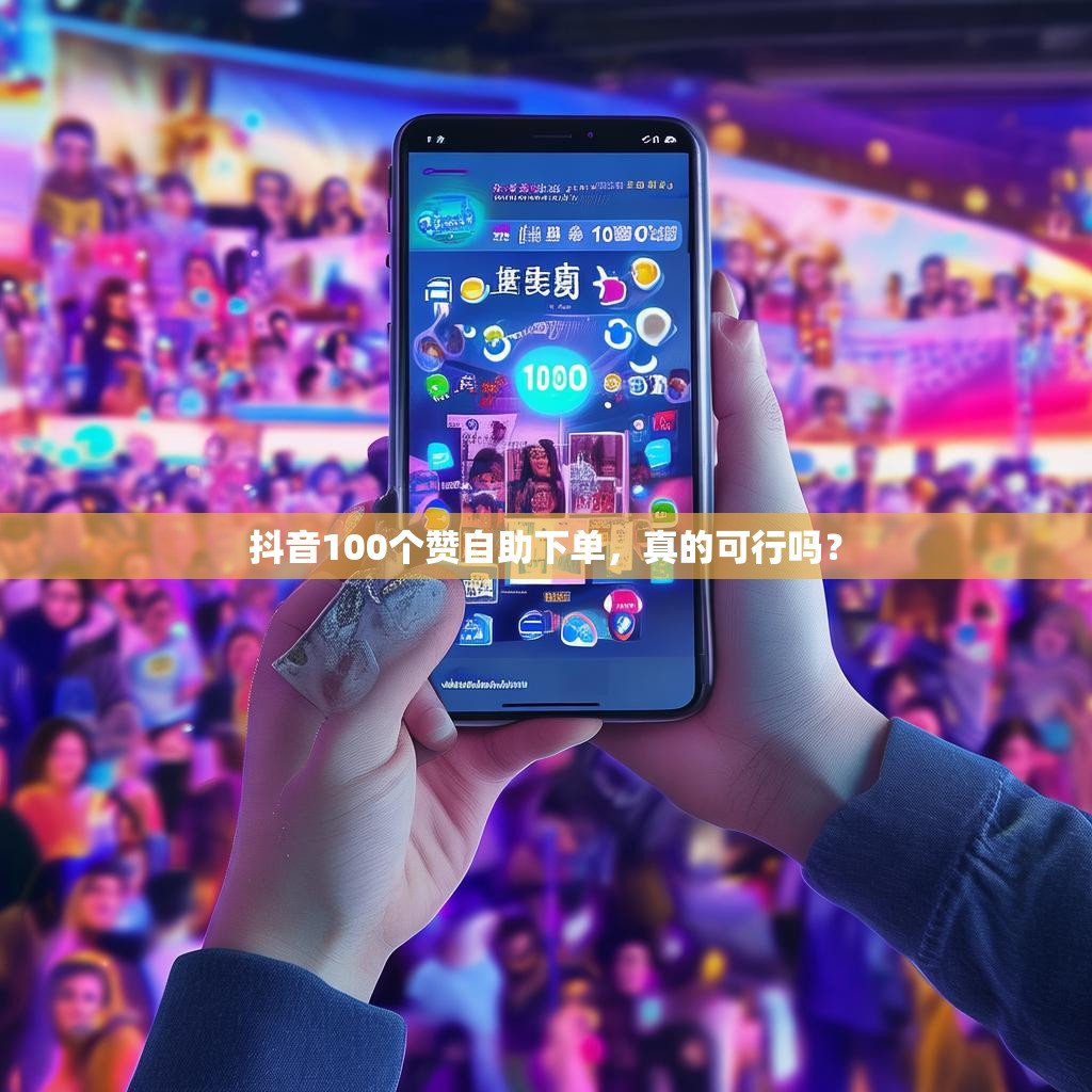 抖音100个赞自助下单，真的可行吗？