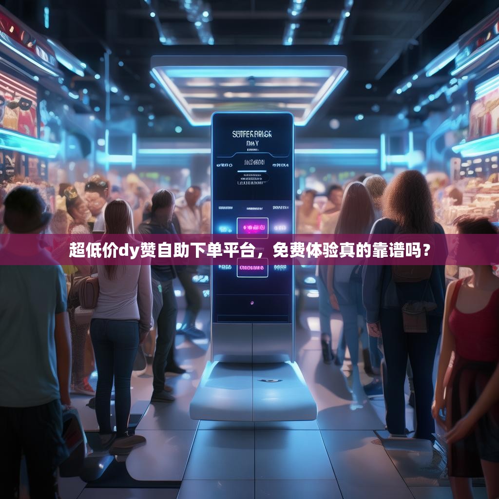 超低价dy赞自助下单平台，免费体验真的靠谱吗？