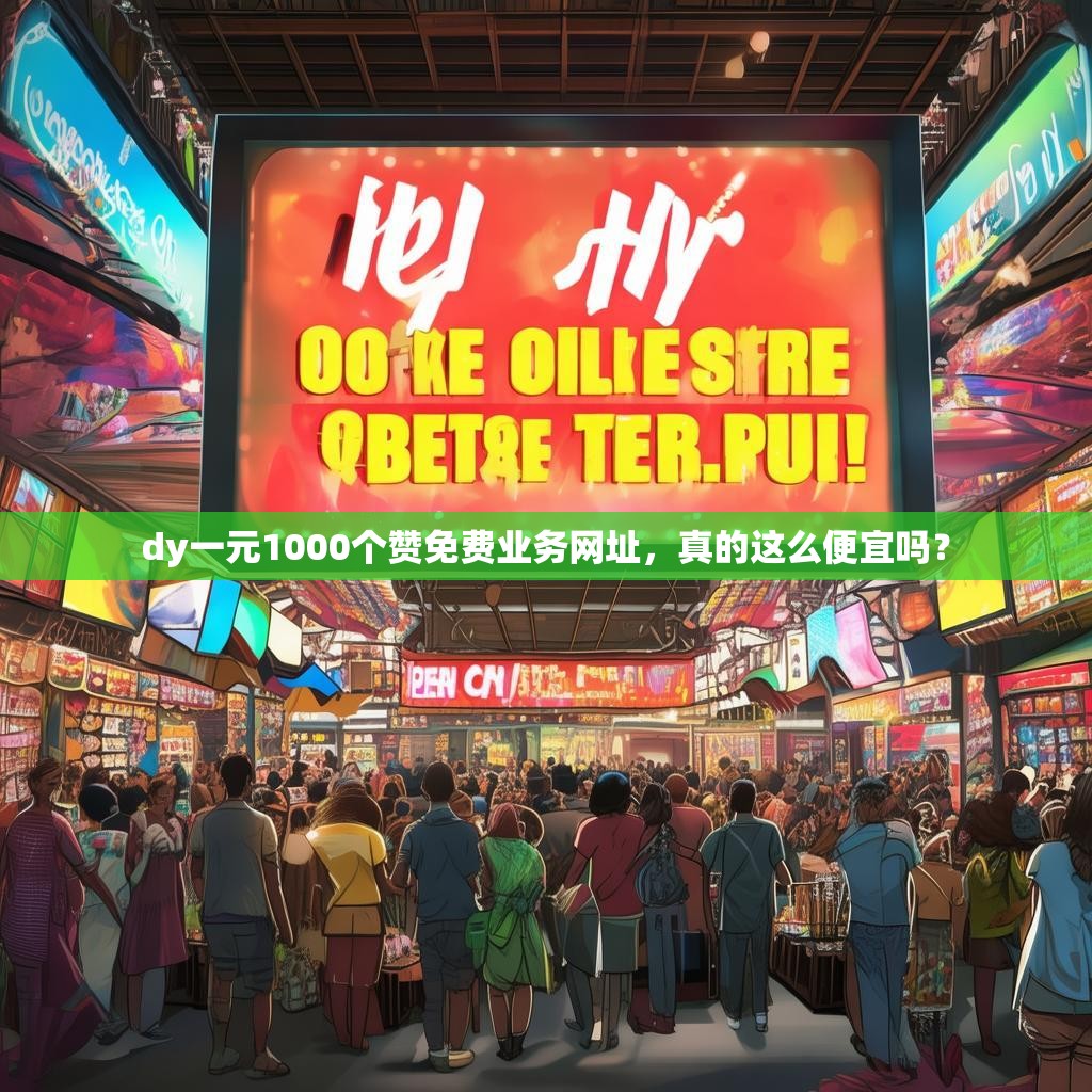 dy一元1000个赞免费业务网址，真的这么便宜吗？
