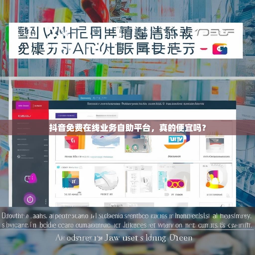 抖音免费在线业务自助平台,真的便宜吗? 抖音免费在线业务自助平台,真的便宜吗?