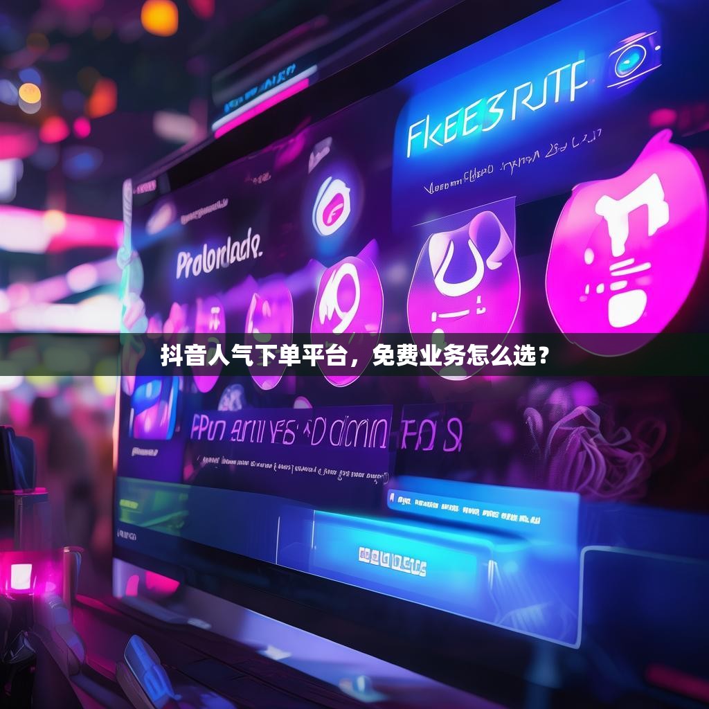 抖音人气下单平台，免费业务怎么选？