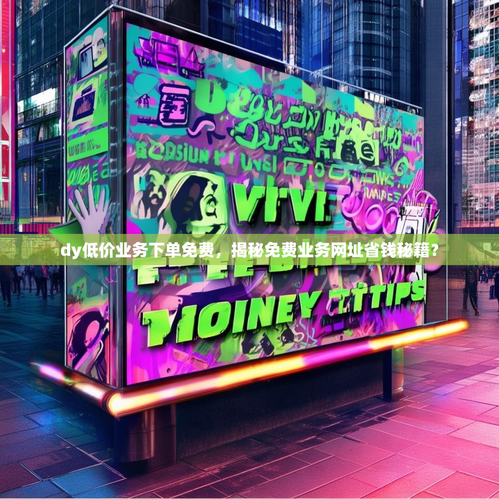 dy低价业务下单免费，揭秘免费业务网址省钱秘籍？